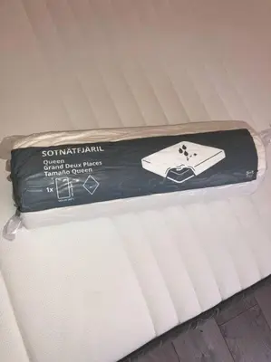 a mattress with a sign on top of it at Niagara Falls-Toronto-45 Min Drive- 26 OOOO75-Max 8 in Hamilton