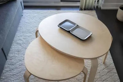 a cell phone sitting on top of a table at Work From home with Parking WIFI and CN Tower View in Toronto