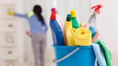a blue cup filled with pens and office supplies at The Capri Suite in Old South London in London