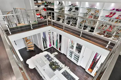 an overhead view of a living room with a lot of shelves at Luxurious Spa Retreat - Toronto Escape in Toronto