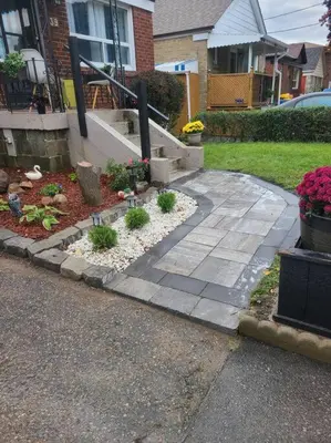 a garden with plants and flowers in a yard at 2 bedroom + Bath in Eastyork in Toronto