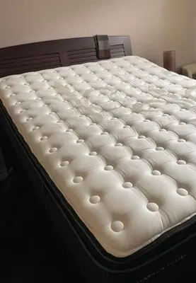 a close up of a mattress on a bed at Honey Dew in Bowmanville