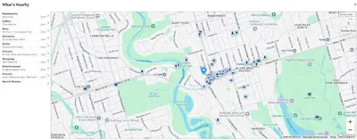 a map of the trails in the park at Charming Bloor West Retreat in Toronto