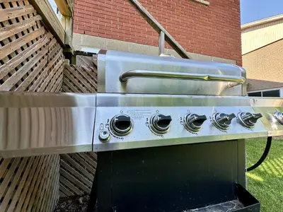 a grill with two burners on top of it at Mountain View Suite - Sleeps 6 in St. Catharines