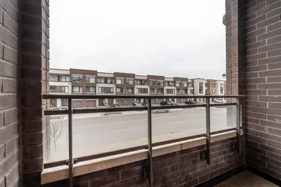 a view from the balcony of a building at Luxury Urban Town home in Oakville