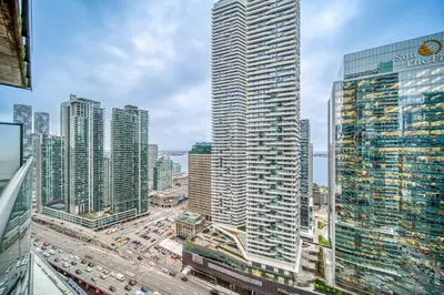 a view of a city with buildings and traffic at GSuite Express Downtown Toronto in Toronto