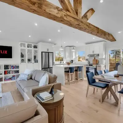 Spacious Elegance: Two Living Spaces in One Home