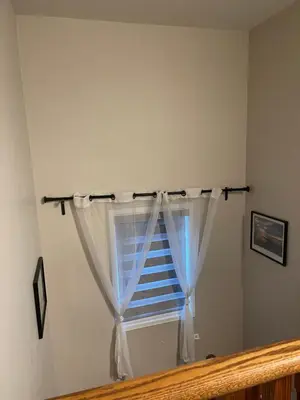 a window in a room with a curtain at Finesse in Whitby