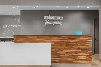 a welcome to hammber sign on a wall in a lobby at Hampton Inn & Suites Orangeville, On in Orangeville
