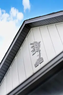 a sign on the side of a building at Spruce Suite in Niagara on the Lake