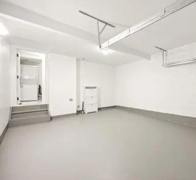 an empty room with white walls and a refrigerator at SPRUCE Private Suite with attached Full Bathroom in Toronto, Canada in Toronto