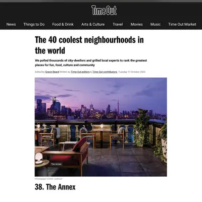 a website for the coolest neighborhoods in the world at Spacious Room with Ensuite Bathroom near Subway, Koreatown & UofT in Toronto