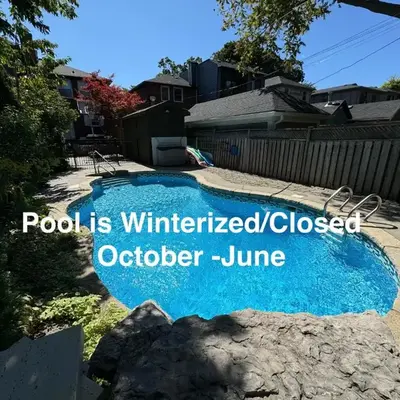 Leaside Rental with Great Backyard & Pool