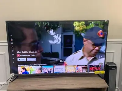 a television screen with a picture of a baseball player at Full Privacy Entire basement,kitchen,1parking in Oshawa