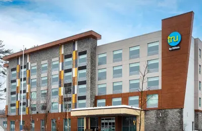 an office building with the intel logo on it at Tru By Hilton Bracebridge, On in Bracebridge