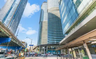 a group of tall buildings in a city at The Urban Escape in Toronto