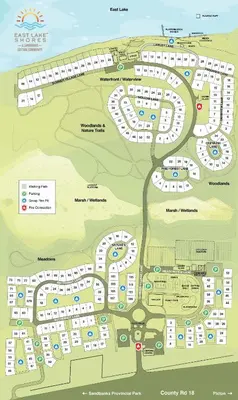 a site map of a resort at The Amanita - 9 Hollow in Cherry Valley