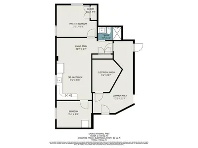 a floor plan of a house at Cozy 2BR Walking distance to Shops in Richmond Hill