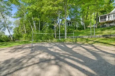 a net on a dirt road in front of a house at 5 Farm View in Cherry Valley
