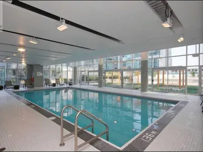 a large swimming pool in a large building at Cityscape in Mississauga