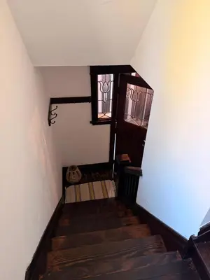 an overhead view of a staircase in a house at Bright 2bedroom apartment in Hamilton
