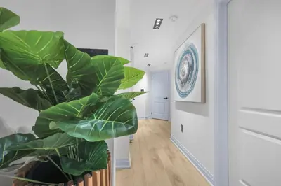 a plant in a room with a hallway at Pinnacle of Luxury & Leisure- 2 BDM,2 BATH, KITCHEN in Whitby