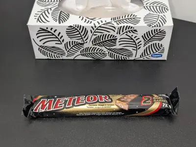 a bag of meer gum sitting next to a box at Hamilton Ontario 2 BR Wi-Fi Workspaces Near Ottawa in Hamilton