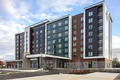 a rendering of a hotel building at Hyatt Place Toronto Airport in Toronto