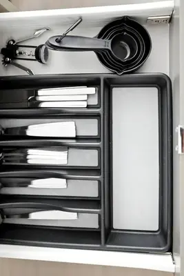 a drawer with a mirror and a hose at Modern Studio Retreat in Downtown Toronto in Toronto