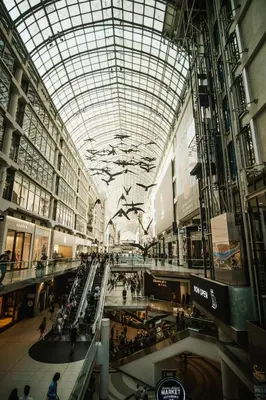 a large shopping mall with a glass ceiling at Toronto Downtown Elite Residence - Available for Christmas in Toronto
