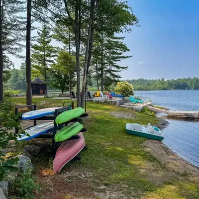 Private Lakefront Cottage Living on Muldrew Lake