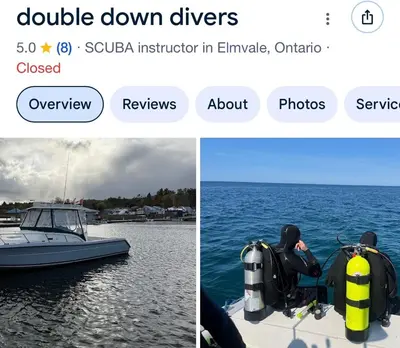 two pictures of a boat in the water at Season Bliss - Blue Mountain Ski & Wasaga Beach in Wasaga Beach