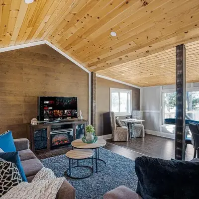 Rustic Lakefront Cottage with Fire Pit & Scenic Views