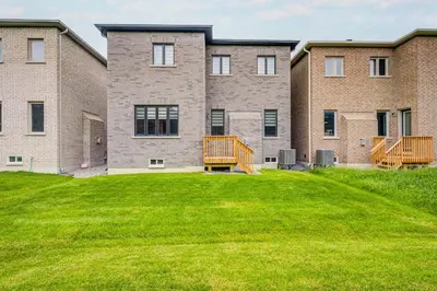 a large brick building with a large grass yard at Modern Spacious Luxury detached-House new in RH in Richmond Hill