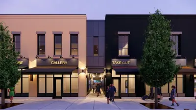 a rendering of the front of a building at The Clayfield, in the Unbound Collection by Hyatt in Niagara on the Lake