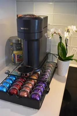 a coffee maker sitting on top of a counter at Hidden gem in Humber bay shores Toronto with parking in Toronto