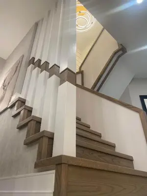 a view of a staircase in a building at Navigate Stays Canada Luxury Hot Tub Retreat Home in Richmond Hill