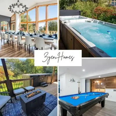 Large Chalet Hideaway - Hottub-SwimSpa - Sauna