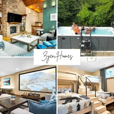 Best Location Chalet Walk to Village-Ski in Ski out Extra Large Hottub