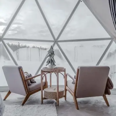 'MoonBeam' Boho-Luxe Glamping Dome at Marmora Retreat