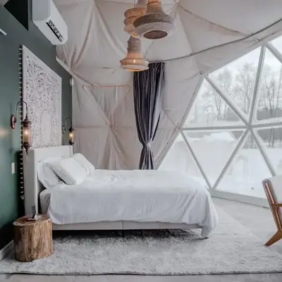 'Twilight' Boho-Luxe Glamping Dome at Marmora Retreat