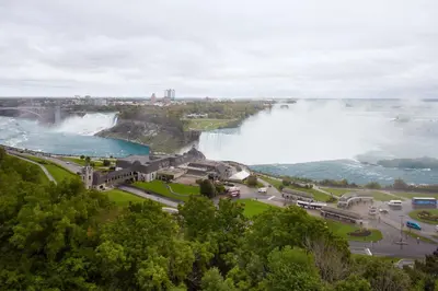 an aerial view of the niagara falls at Niagara Falls Marriott Fallsview Hotel & Spa in Niagara Falls