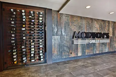 a wine cellar with a wall of wine bottles at Niagara Falls Marriott Fallsview Hotel & Spa in Niagara Falls