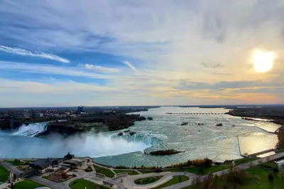 a view of the niagara falls from above at Niagara Falls Marriott Fallsview Hotel & Spa in Niagara Falls