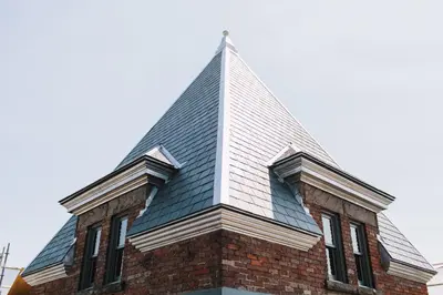 a roof on top of a brick building at The Broadview Hotel in Toronto
