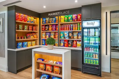 a store filled with lots of food and drinks at Comfort Inn in Guelph