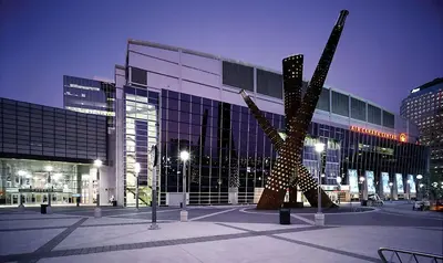a large building with a statue in front of it at Holiday Inn - Mississauga Toronto West by IHG in Mississauga