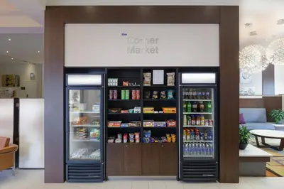 a store with a refrigerator with food and drinks at Fairfield Inn & Suites by Marriott Belleville in Belleville