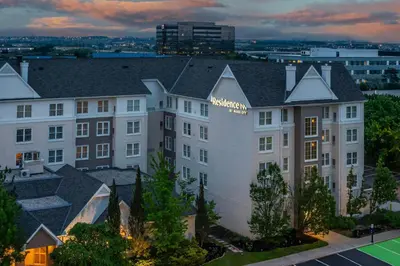 a rendering of the exterior of a hotel at Residence Inn by Marriott Toronto Markham in Markham