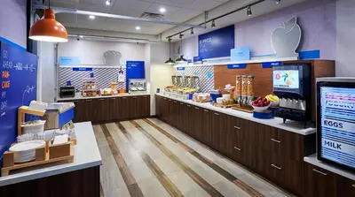 a store with a counter with aasteryasteryasteryasteryasteryasteryasteryasteryastery at Holiday Inn Express & Suites - Brantford by IHG in Brantford